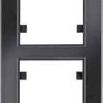 Lumina cadru pasiune de 2 ori sticla negru vertical (WL9121)
