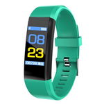 Bratara smart fitness techstar® id115 plus fitness, 0,95 inch oled, bt4.0, waterproof ip65, verde