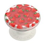 Accesoriu Popsockets pentru dispozitive mobile - PopLips - Strawberry Feels (cu balsam de buze)