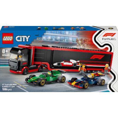 LEGO® City - Camion F1® cu masinile F1® RB20 si AMR24 60445