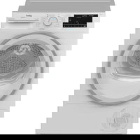 Uscator de rufe Beko B3T42242, Pompa de caldura, 8 kg, 15 programe, Clasa C, RecycledDry, Motor ProSmart™ Inverter, OptiSense, Aquawave®, Alb