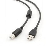 Cablu Imprimanta USB 2.0 A-B, 3m,negru, Gembird