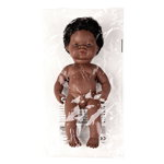 Păpușă bebeluș african - băiat 38 cm