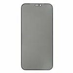 Folie de sticla securizata IdeallStore® pentru protectie compatibila iPhone 12/12 PRO, 3D, Anti-spy, neagra