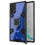 Husa Spate Upzz Techsuit Honeycomb Armor Cu Inel Metalic Compatibila Cu Samsung Galaxy Note 10 Plus Albastru