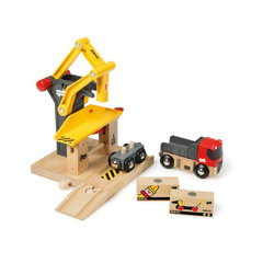 Set Brio, Freight Goods Station, 33280, Cu statie cargo, 3 ani+, Multicolor