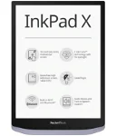 E-Book Reader PocketBook InkPad X, Ecran Touchscreen Carta e-ink Mobius 10.3", Procesor 1GHz, 1GB RAM, 32GB Flash, Bluetooth, Wi-Fi (Argintiu)