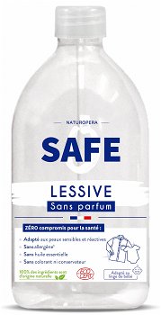 Detergent BIO pentru rufe, fara parfum, fara alergeni Safe 1L