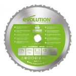 Disc pentru fierastrau circular, taiere multifunctionala Evolution FURYBLADE255MULTI-3185, Ø255 x 25.4 mm, 24 dinti