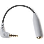 Cablu Adaptor microfon BOYA BY-CIP2 de la jack 3.5mm TRS la jack 3.5mm TRRS