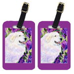 Caroline`s Treasures Carolines Comori SS8474BT Pereche de 2 Great Pyrenees Bagaje Tag-uri Multi Large, 