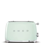 Prajitor de paine Smeg TSF01PGEU, 950W, 2 sloturi, 6 trepte de rumenire (Verde), Smeg