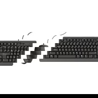Kit tastatura + mouse Trust Primo, USB, Negru