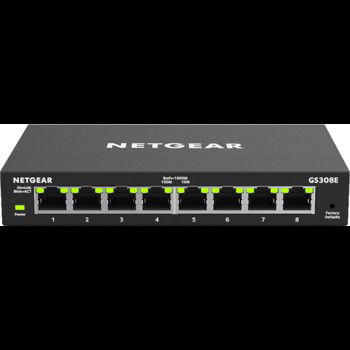 Switch NetGear GS308E-100PES, Gigabit, 8 Porturi