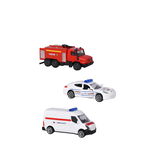 Dickie Toys Vehicule 3 MACHETE METAL ROMANIA SOS SET 