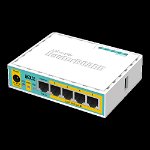 Router hEX PoE Lite, 5 x Fast Ethernet 4 x PoE, RouterOS L4 - Mikrotik, Mikrotik