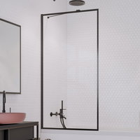 Paravan cadă Radaway Idea Black PNJ II 70x150 cm, 1 element, sticlă transparentă, profil negru