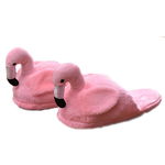 PC31A-5 Papuci de casa cu model flamingo, 