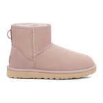 UGG, Ghete slip-on rezistente la apa din piele intoarsa Classic Mini II, Kaki