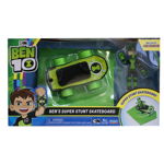 Figurina cu skateboard Ben 10 Super Stunt, PlayMates