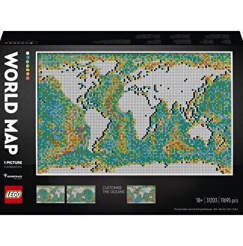 LEGO ART - Harta lumii 31203, 11695 piese, Lego