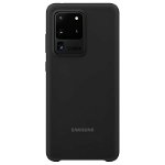 Husa Spate Originala Piele Pentru Samsung Galaxy S20 Ultra Negru Piele Ef-vg988lbegeu