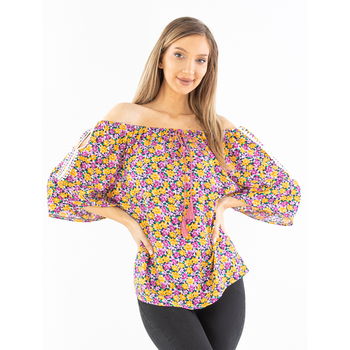 Bluza Dama Francine Twelve Lila cu Galben, Dong Ye