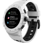 Smartwatch MYKRONOZ ZeSport2, Android/iOS, silicon, alb/negru