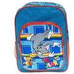 Ghiozdan mediu Tom&Jerry cu 2 fermoare, 37x27x12 cm engros, 