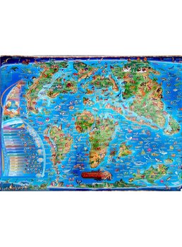 Harta ilustrată a lumii preistorice - Paperback - Art, 