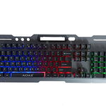 Tastatura, Cu Fir, Iluminata Rgb, Cablu 1.5m, Confortabila, Ergonomica, Usoara, Waterproof, Negru, AOAS