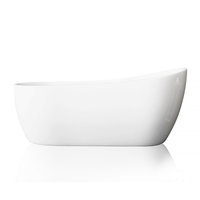 Cadă freestanding dreptunghiulară Linea Combine, acril, 150x80 cm, 300 l, alb