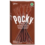 Pocky (JAPAN) Double Chocolate - cu gust de ciocolată 47g, Pocky