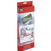 Set creativ cu tematica Craciun, Diamond Painting, Iarna, 30 x 40 cm, 