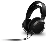 Casti audio Philips Fidelio X3/00, Hi-Res Audio, Neodim, 50mm, 100 dB, lungime cablu 3m, metal/piele, clema cablu, negru