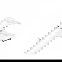 Baterie baie pentru lavoar, Kludi Pure & Easy 373829165, ventil inclus, montaj stativ, monocomanda, finisaj alb