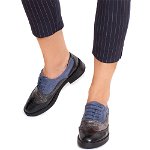 Pantofi dama Claudette, Negru/Bleu, Adona