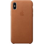 Apple Protectie pentru spate, material piele, pentru iPhone X, culoare Saddle Brown