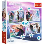 PUZZLE TREFL 4IN1 FROZEN - MAGIA DIN PADURE, TREFL 4in1