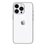 Set Folii Skin Acoperire 360 Compatibile cu Apple iPhone 13 Pro Max - ApcGsm Wraps Skin Color White Matt