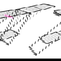 Uscator de rufe 163x62x114cm, negru, Velkea A300