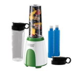 Blender Russell Hobbs Explore Mix & Go Cool 25160-56, 300 W, 600 ml, fără BPA, Otel inoxidabil, Design ergonomic, Alb/verde, Russell Hobbs
