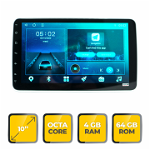 Navigatie Audiosystem universala 10`, 4GB Ram, 64GB,1 DIN, 8 core, Android 10.0, 4G Sim, Audiosystem