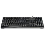 Tastatura cu Fir, Conectare USB, Taste cu Margini Rotunjite, Taste Inscriptionate Laser, Negru, A4Tech