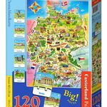 Puzzle Educativ 120 piese Harta Germaniei E-180