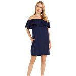 Imbracaminte Femei Tommy Bahama Linen Dye Off-the-Shoulder Dress Cover-Up Mare Navy, Tommy Bahama