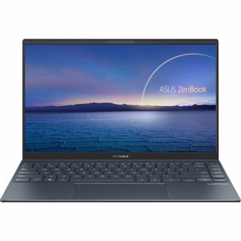 Laptop ASUS ZenBook 14 UX425EA-KI501, Intel Core i5-1135G7 pana la 4.2GHz, 14" Full HD, 8GB, SSD 1TB, Intel Iris Xe, Free DOS, Pine Grey