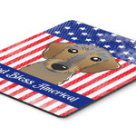 Caroline`s Treasures American Flag și ciocolată Labrador Mouse Pad, Hot Pad sau Trivet Multicolore Large, 