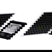 Proiector led cu panou solar 20W, 1650lm, IP65, lumina neutra 4000K, V-TAC