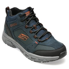 Ghete SKECHERS bleumarin, OAK CANYON, din piele intoarsa, Skechers